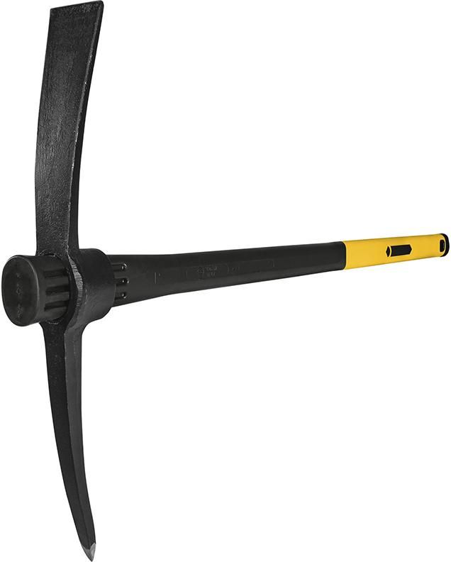 Kreuzhacke Stahl 1,5 kg mit Fiberglasstiel