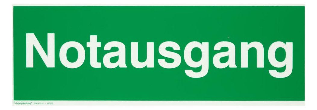 Rettungsschild: Notausgang