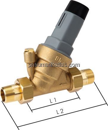 Druckminderer für Trinkwasser R 1/2", 1,5 - 6 bar, DVGW