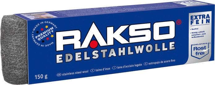 Edelstahlwolle Gr. 1 fein, 150 g Rakso