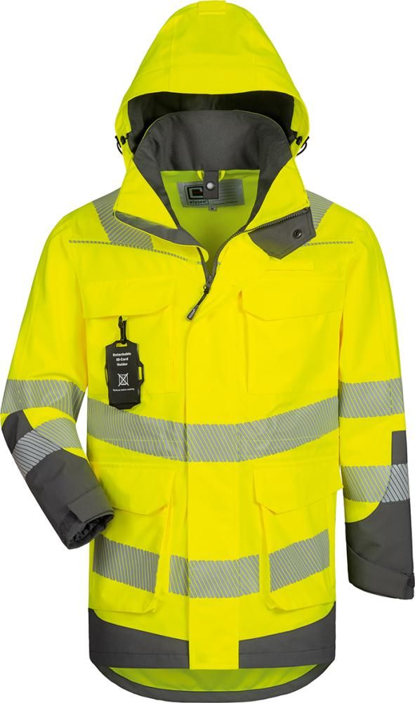 Warnschutzparka Arwid gelb/grau Gr.S