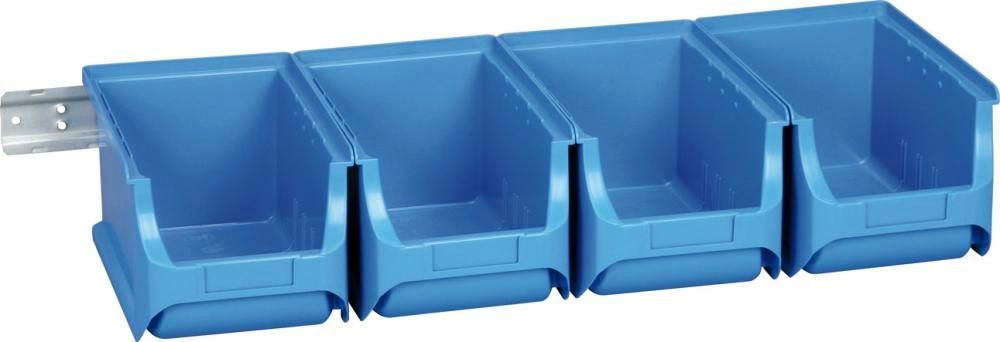 Sichtboxen-Set blau 600x240x125 mm allit