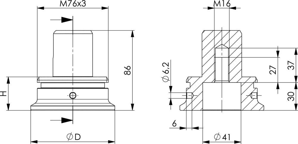 Fußelement 6425FB AMF