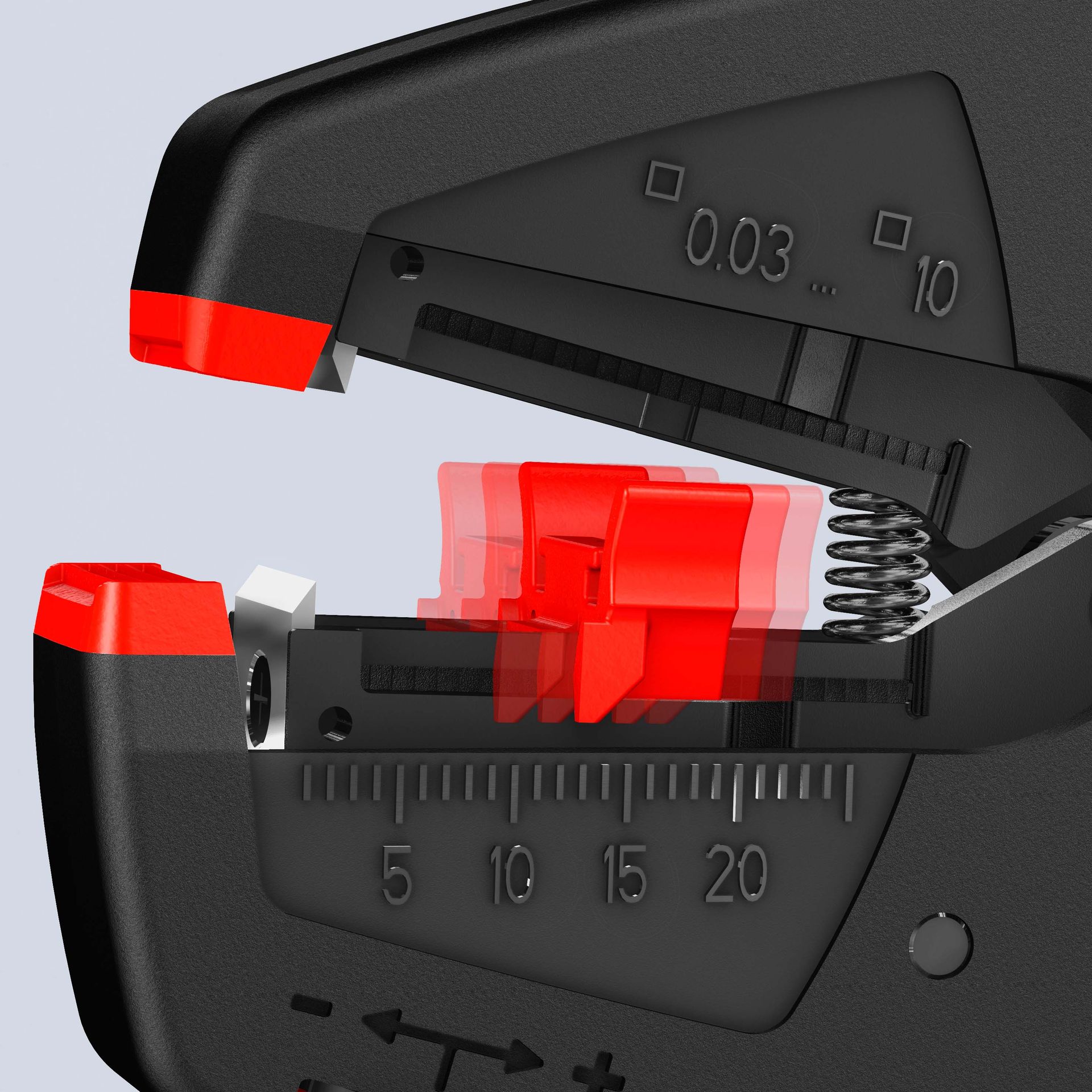 KNIPEX Selbsteinstellende Abisolierzange 200 mm