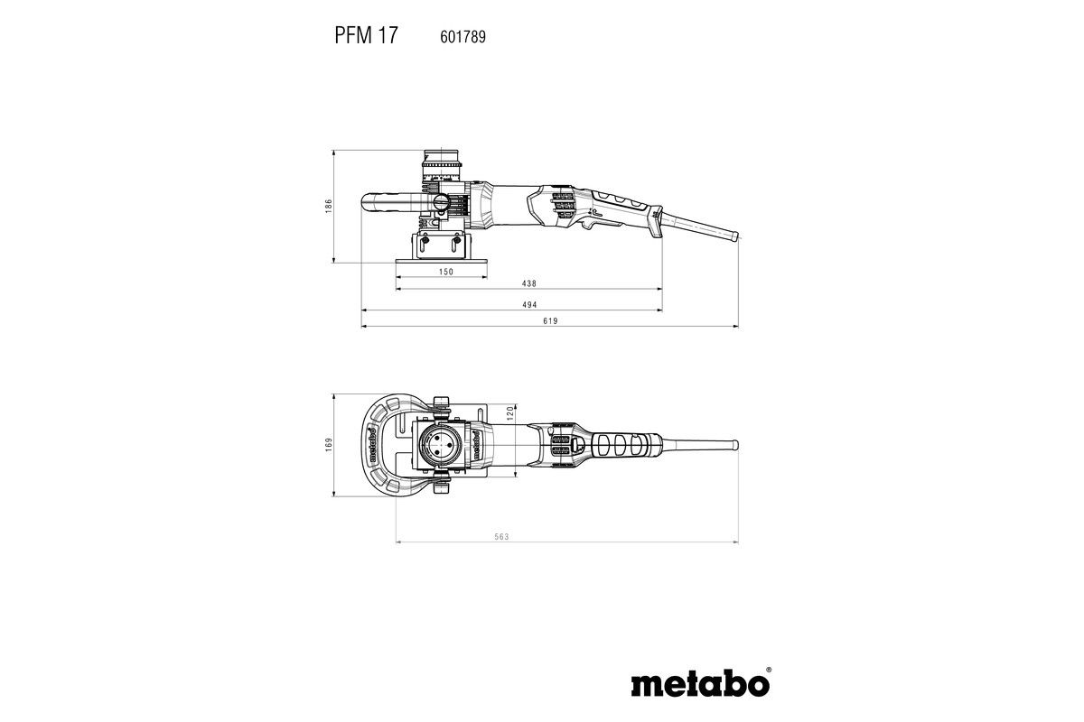 Planfräse PFM 17 Metabo Koffer