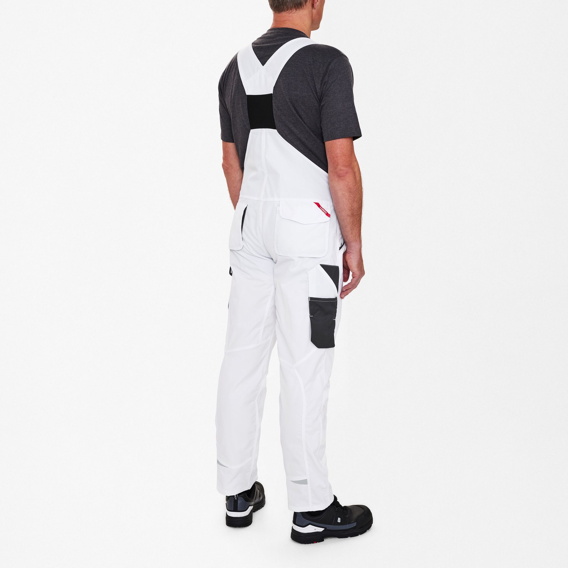 Galaxy Light Latzhose Weiss/Anthrazit Grau, Gr. 24