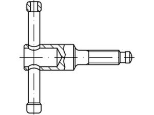 DIN 6306 5.8 DM 16 x 55 brüniert, ohne Druckstück brün S