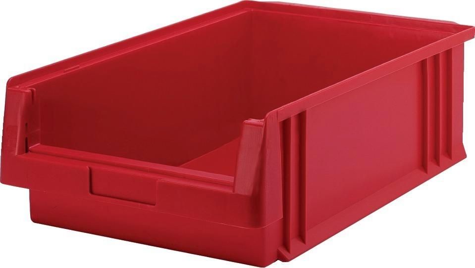Sichtlagerkasten PLK 1c B315xT500xH150 mm rot LA-KA-PE
