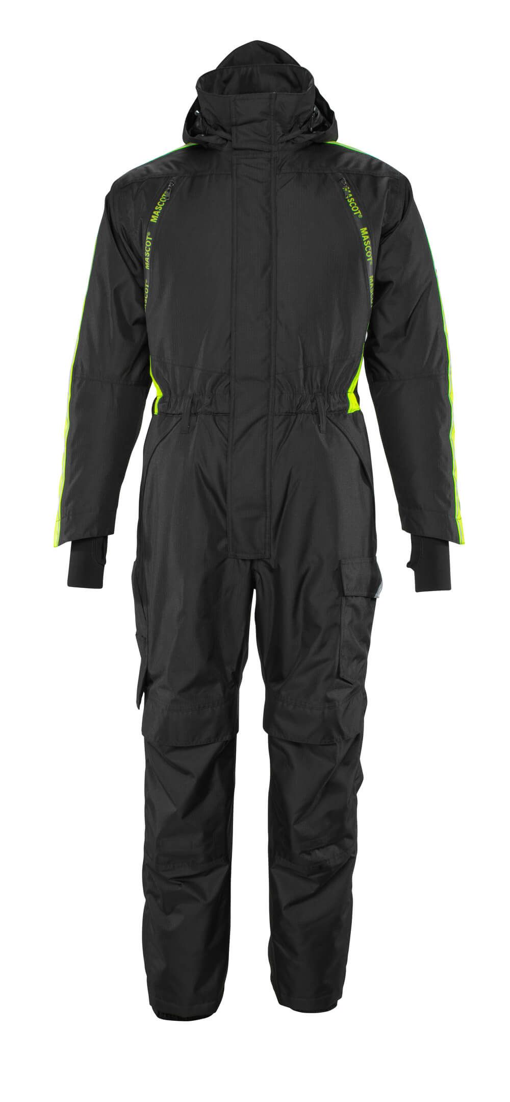 Winteroverall Schwarz/Hi-vis Gelb, 2XL
