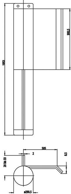 Spiralfederband 22 A 180 mm links Stahl blank