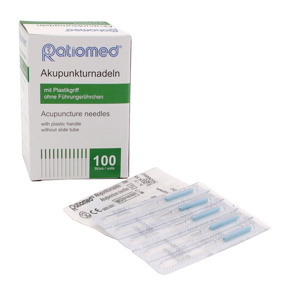 Akupunkturnadeln ratiomed 0,20 x 15 A3mit Plastikgriff (100 Stck.)UK = 100 Pack