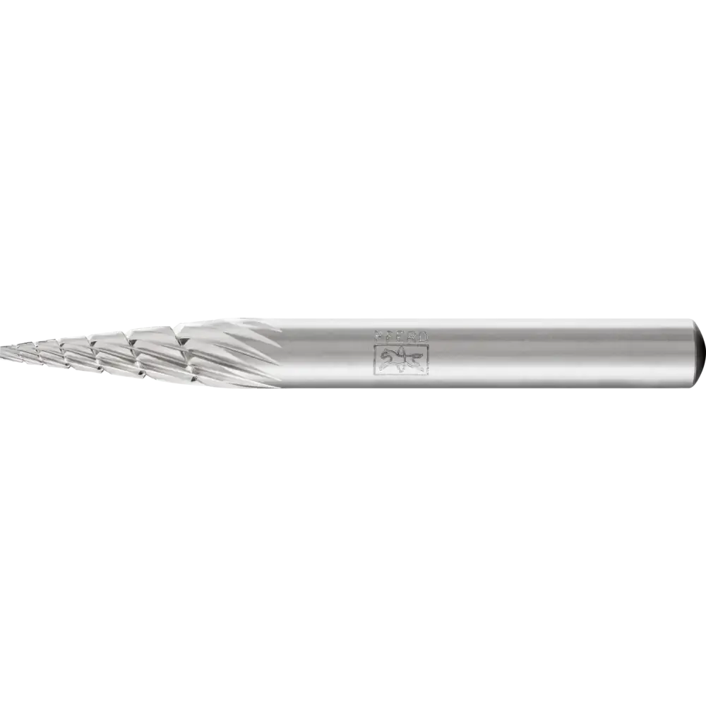 PFERD HSS Frässtift Spitzkegelform G Ø 06x18mm Schaft-Ø 6mm Z 3