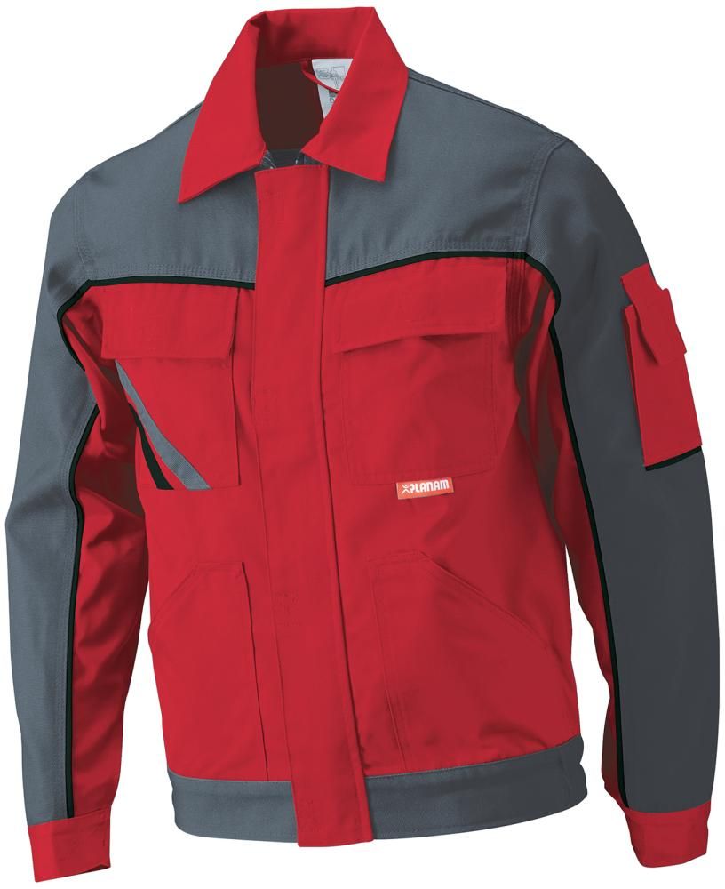 Bundjacke Highline, Gr.50,rot/schiefer