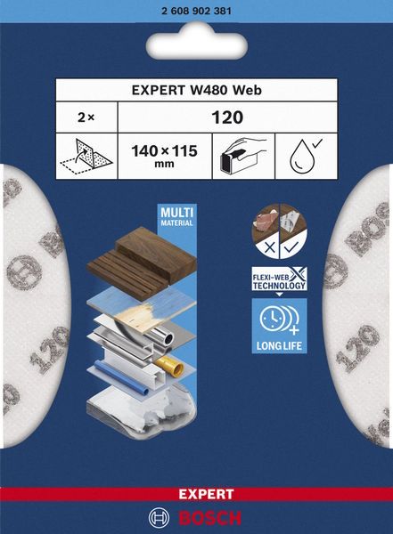 BOSCH Handschleifblatt
