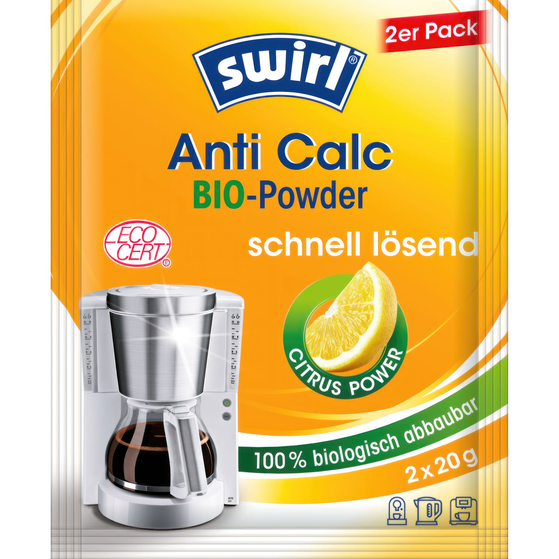 Entkalker Anti Calc 2x20g 2 St./Pack.