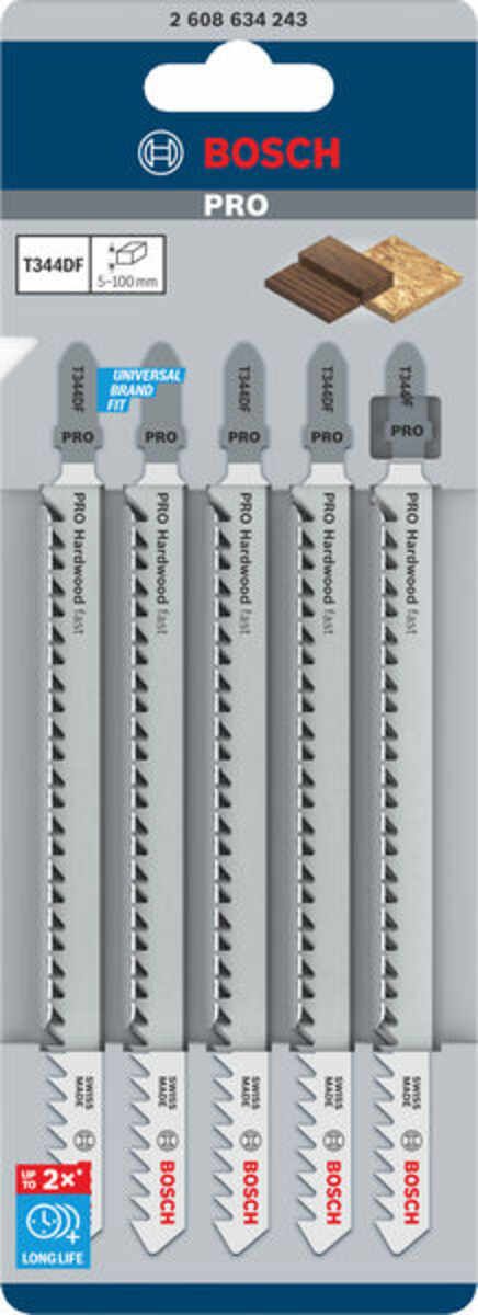 PRO Hardwood fast T344DF Stichsägeblatt, 152 mm, 5-tlg.