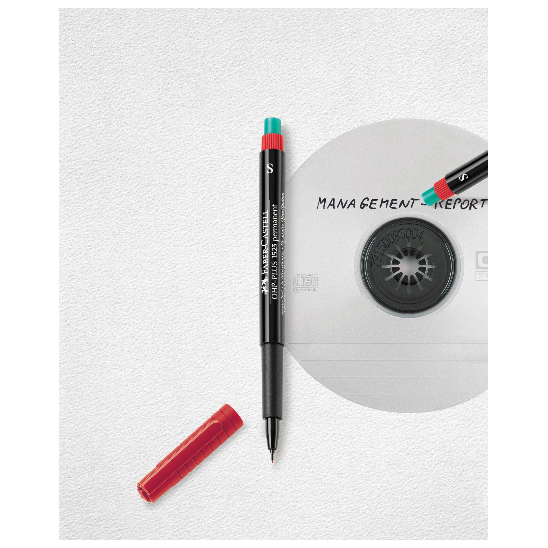 CD DVD-Marker MULTIMARK 0,4mm rot
