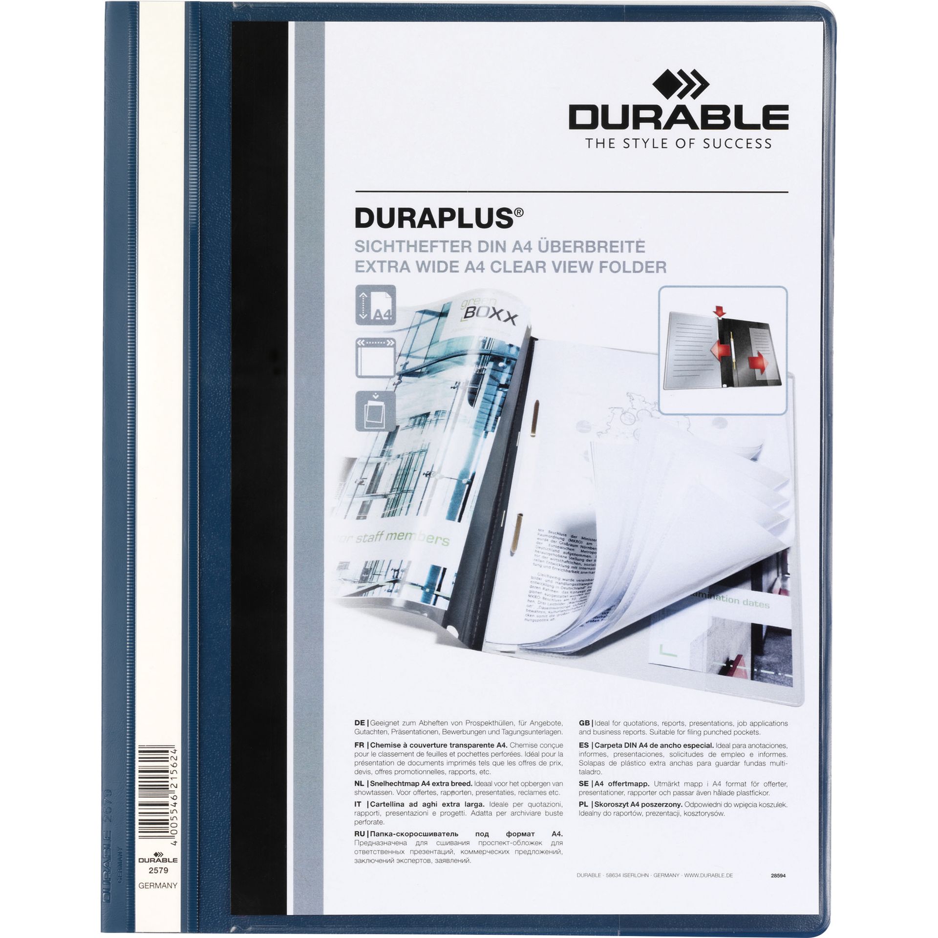 Angebotshefter DURAPLUS A4 dunkelblau