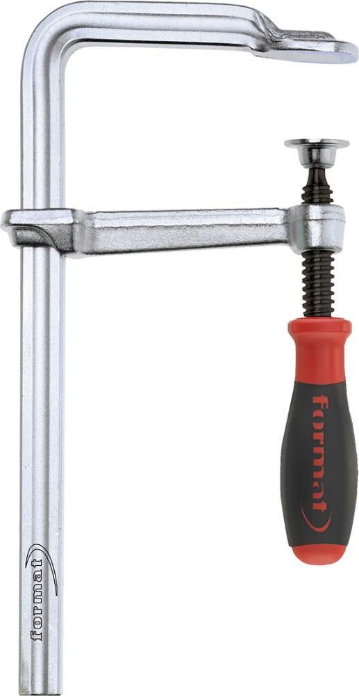 Schraubzwinge Ganzstahl mit 2-Komponenten-Heft 160x80mm FORMAT