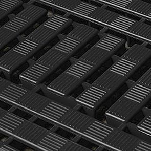 Bodenrost Work Deck schwarz B60xL120 cm Stärke 25 mm