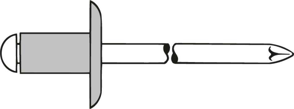Blindniet Alu Grosskopf K14 5x10 mm GESIPA