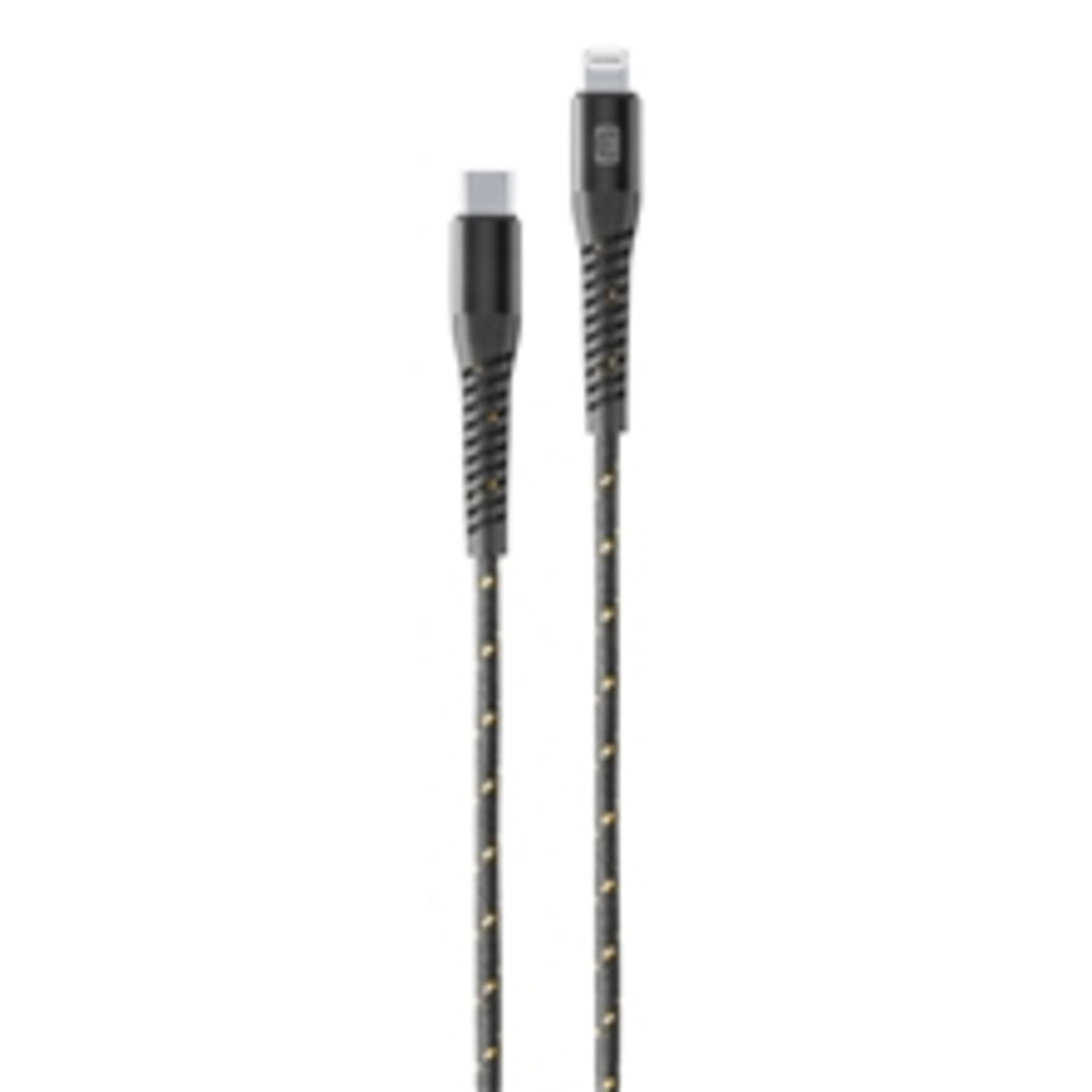 Kabel USB-C/Lightning  TETRA 12m sw