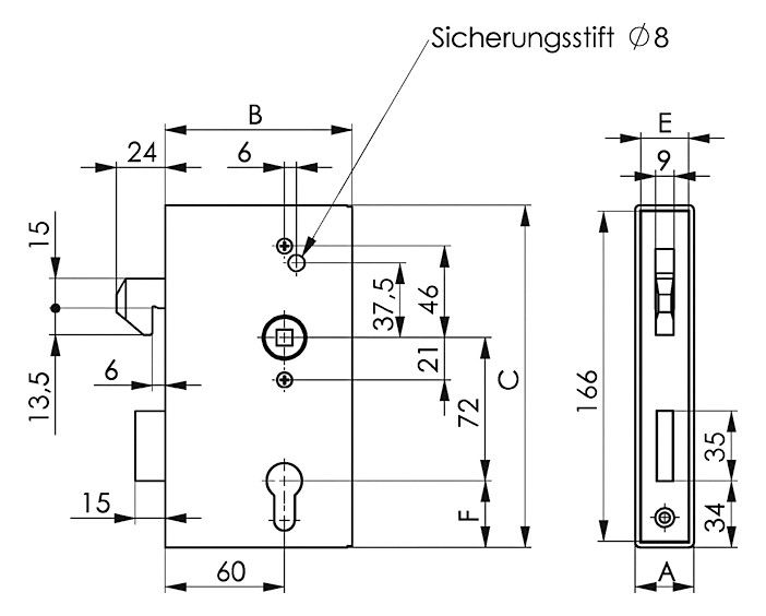AMF Schloßkasten, "140S/30ZW"