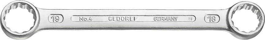 Doppelringschlüssel DIN837B 6x7mm Gedore