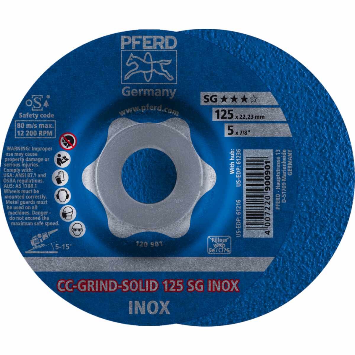 PFERD CC-GRIND (inkl. SOLID, FLEX, STRONG) CC-GRIND SOLID 125 SG INOX