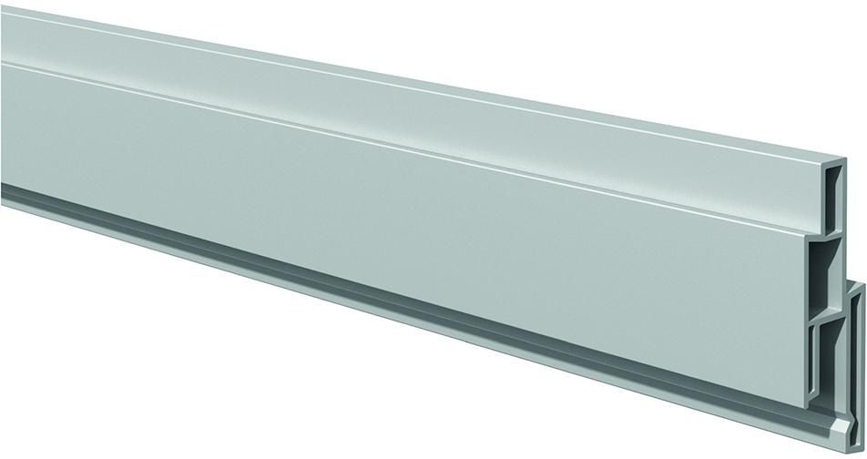 LIGHTLINE SteckzaunsystemDekorleiste silbergrau 17 x 25 mm, Länge 176 cm