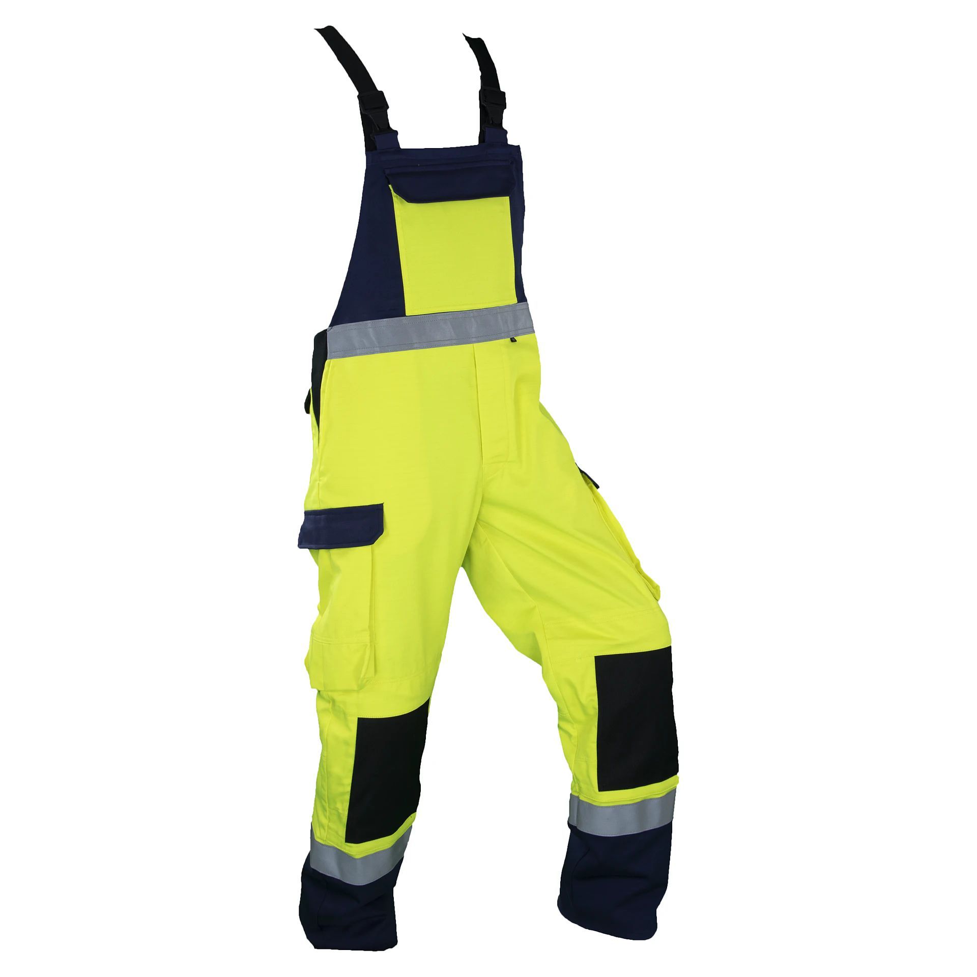 Multinorm-Latzhose DA7525LH52, gelb/blau, Gr. 44