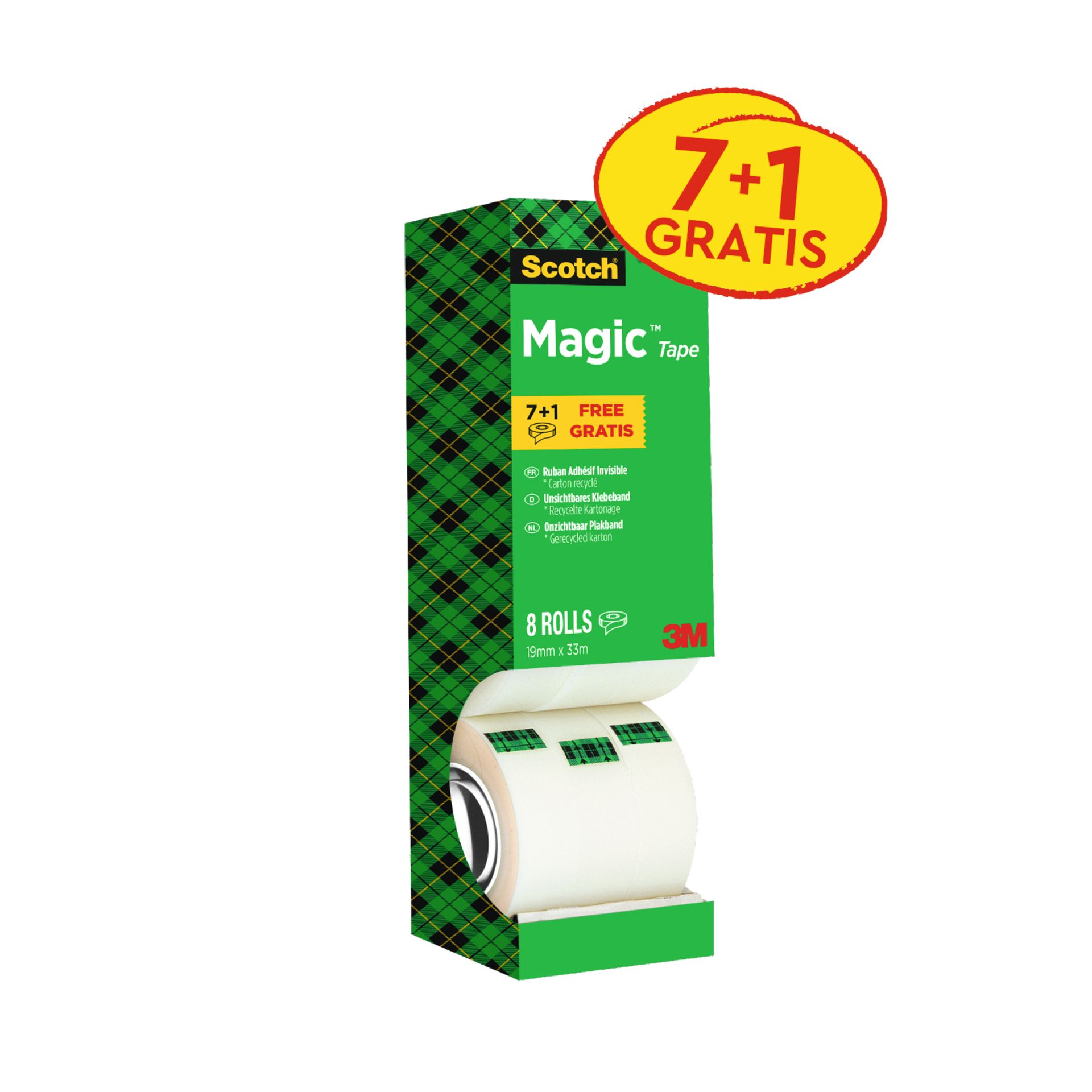 Klebefilm Magic 810 19mmx33m 8 Rl./Pack.