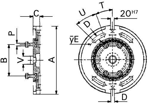 Drehplatte universal UZ Gr.4 FORMAT