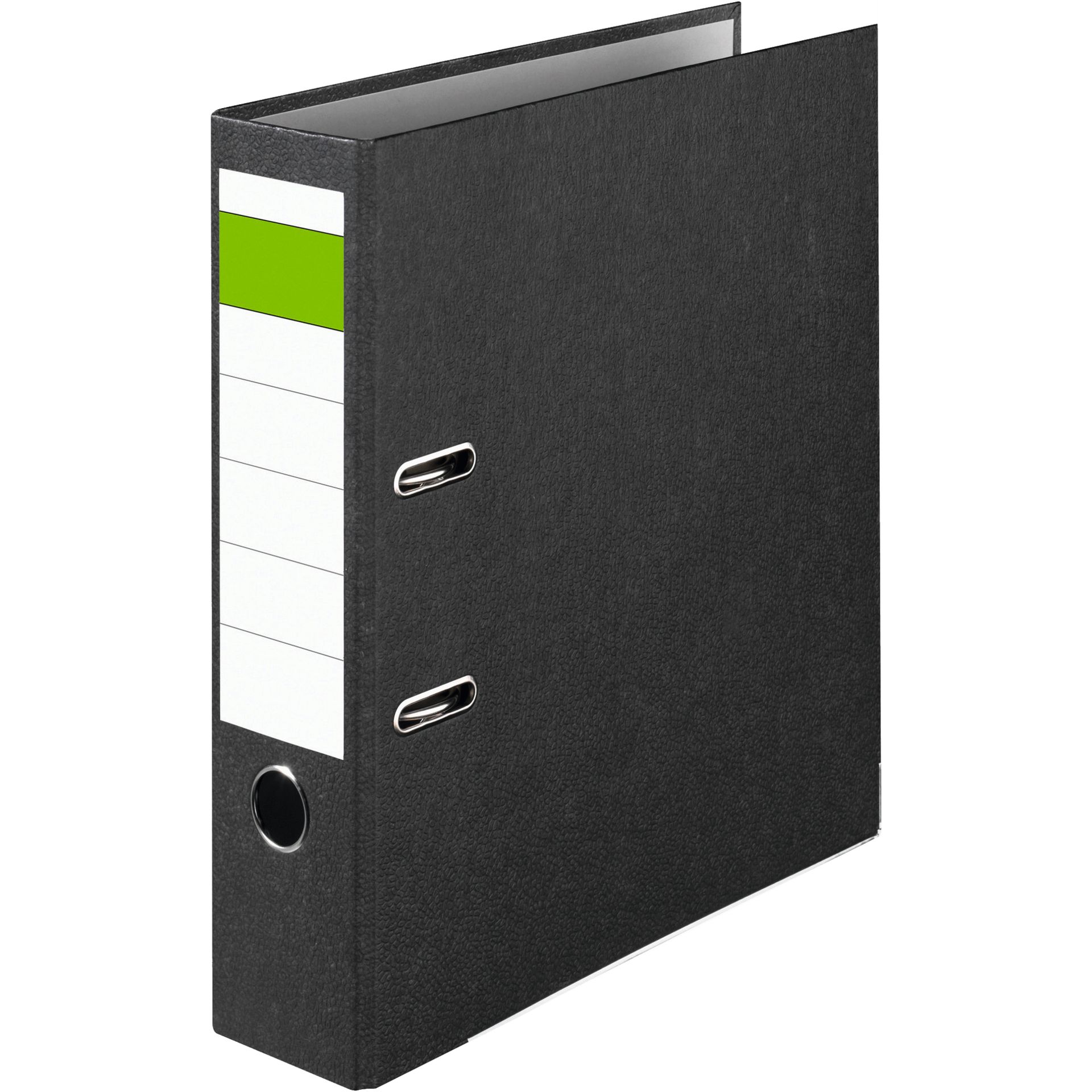 Ordner Economy A4 80mm RC Pappe schwarz 20St