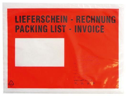Selbstkleb. Begleitpap. -tasche DIN C5 Liefersch.
