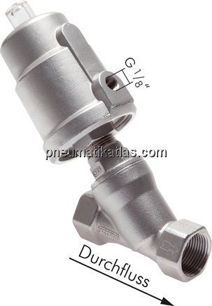 Schrägsitzventil G 1/2",Antrieb: Edelstahl 1.4305, Eco-Line