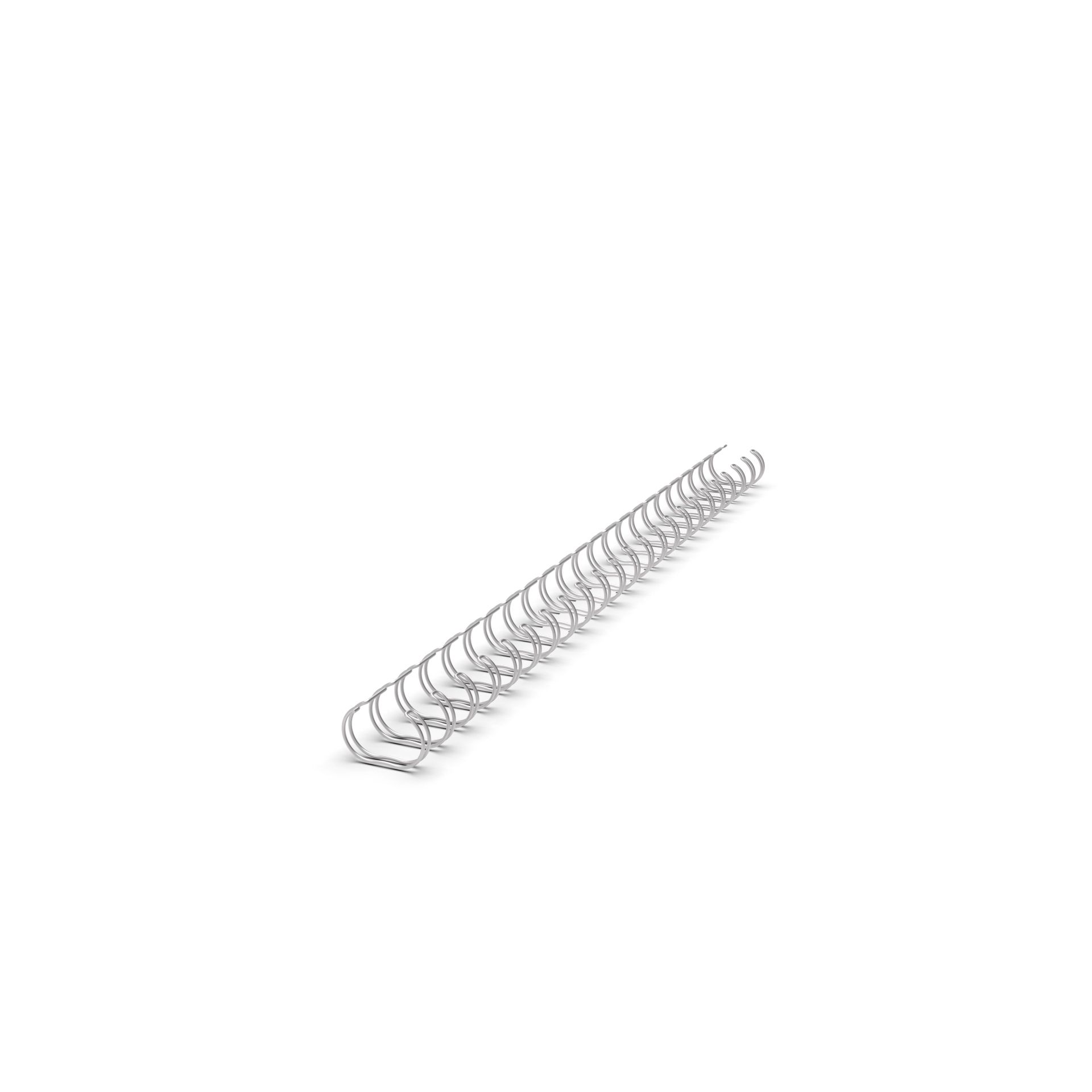Drahtbinderücken A4 12,7mm 23Ringe silber 100St