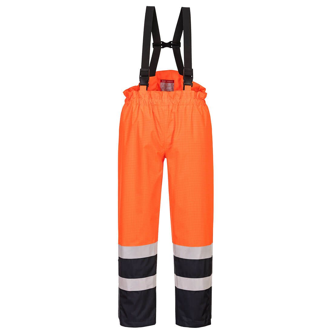 Portwest Bizflame Warnschutz-Regenhose, Orange, Gr. 2XL