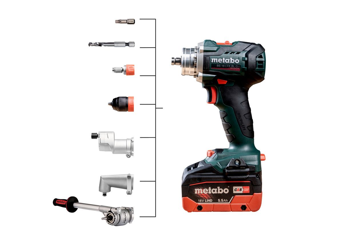 Akku-Bohrschrauber solo BS 18 LTX BL Q I Metabo ohne Akku ohne Ladegerät metaBOX