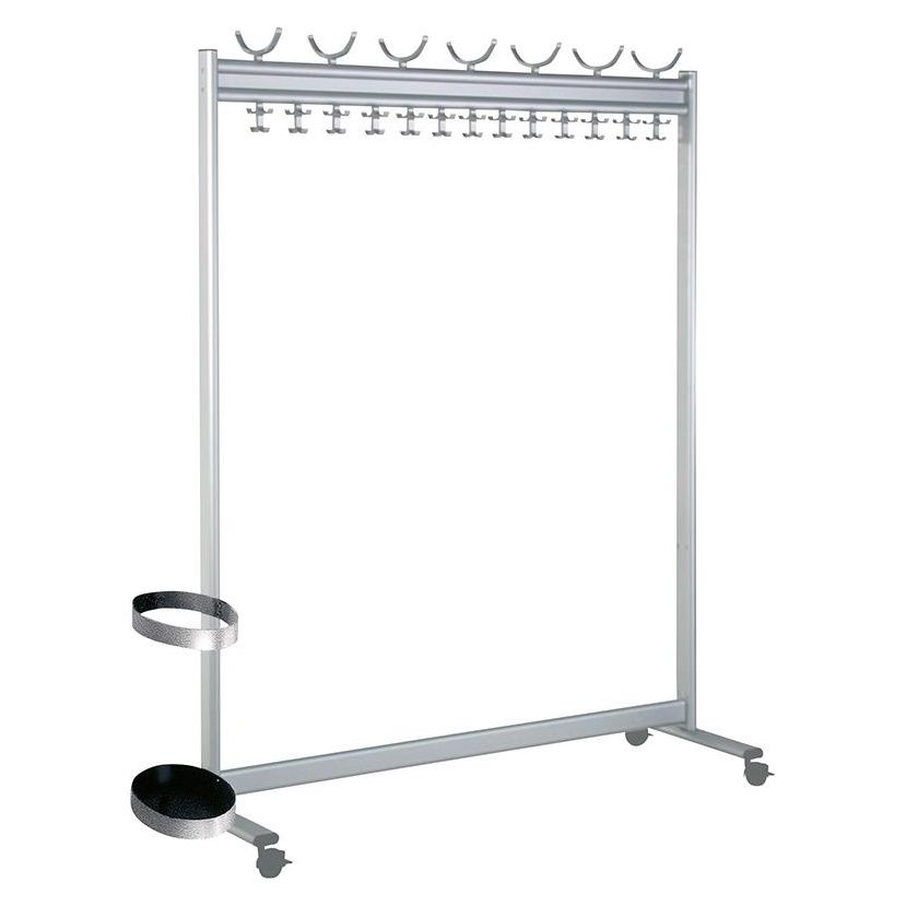 Objekt-Reihengarderobe aus Aluminium