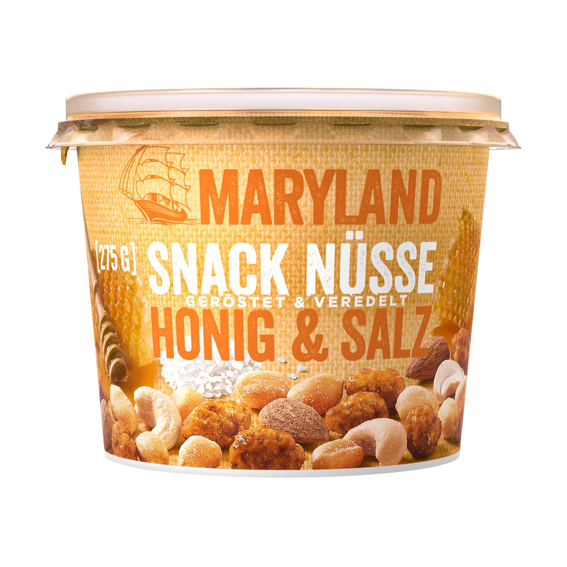 MARYLAND Snack Nüsse Honig Salz 275g