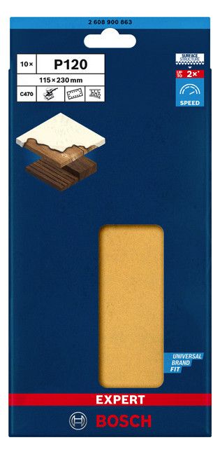 BOSCH Klettschleifblätter, Rechteck