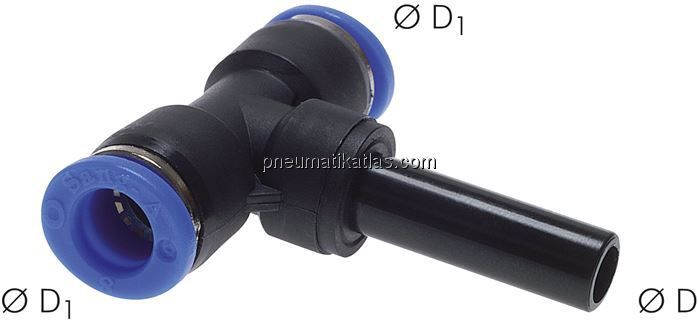 T-Steckanschluss 4mm Steckn./Schlauch, IQS-Standard