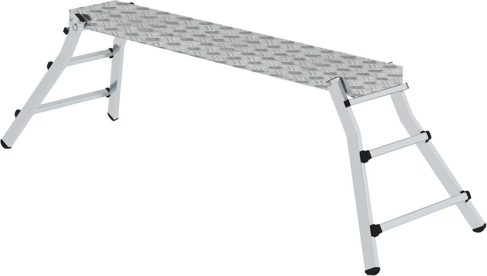 Alu-Arbeitsdiele Plattform B1740xT290 mm Plattformhöhe 0,70 m Arbeitshöhe bis 2,70 m