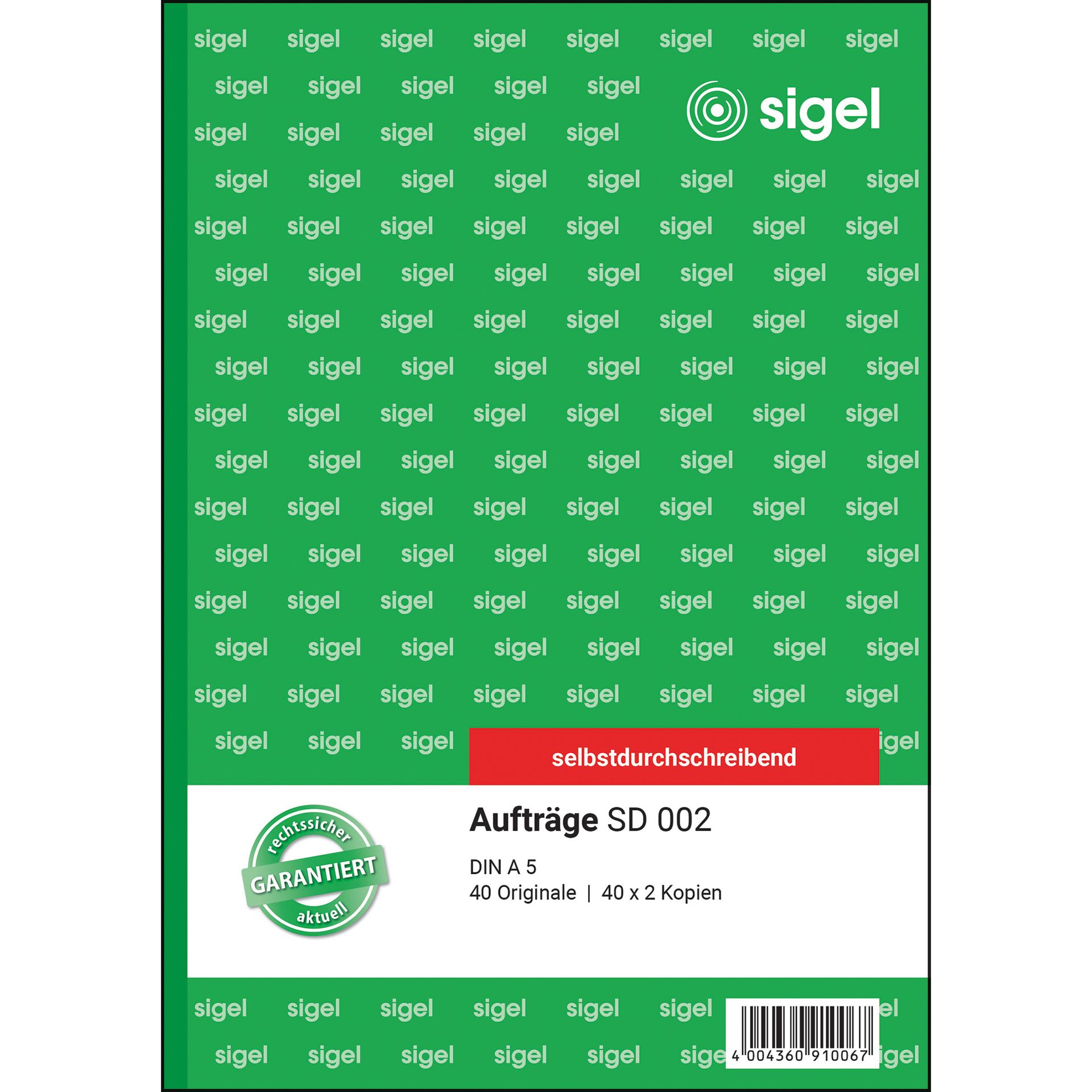 Auftragsformular A5 sd 3x40Bl