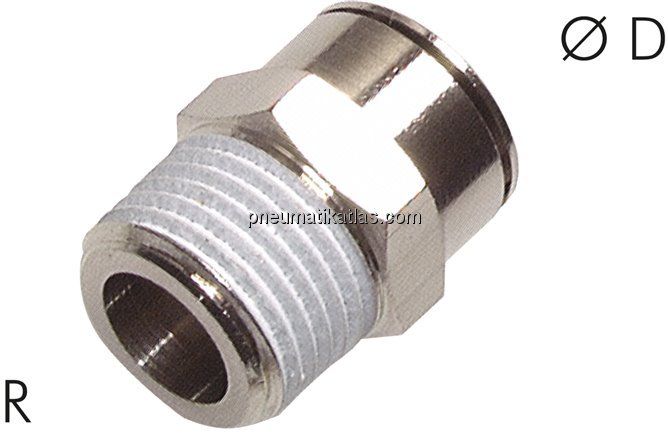 Gerader Steckanschluss R 1/8"-4mm, Baureihe C
