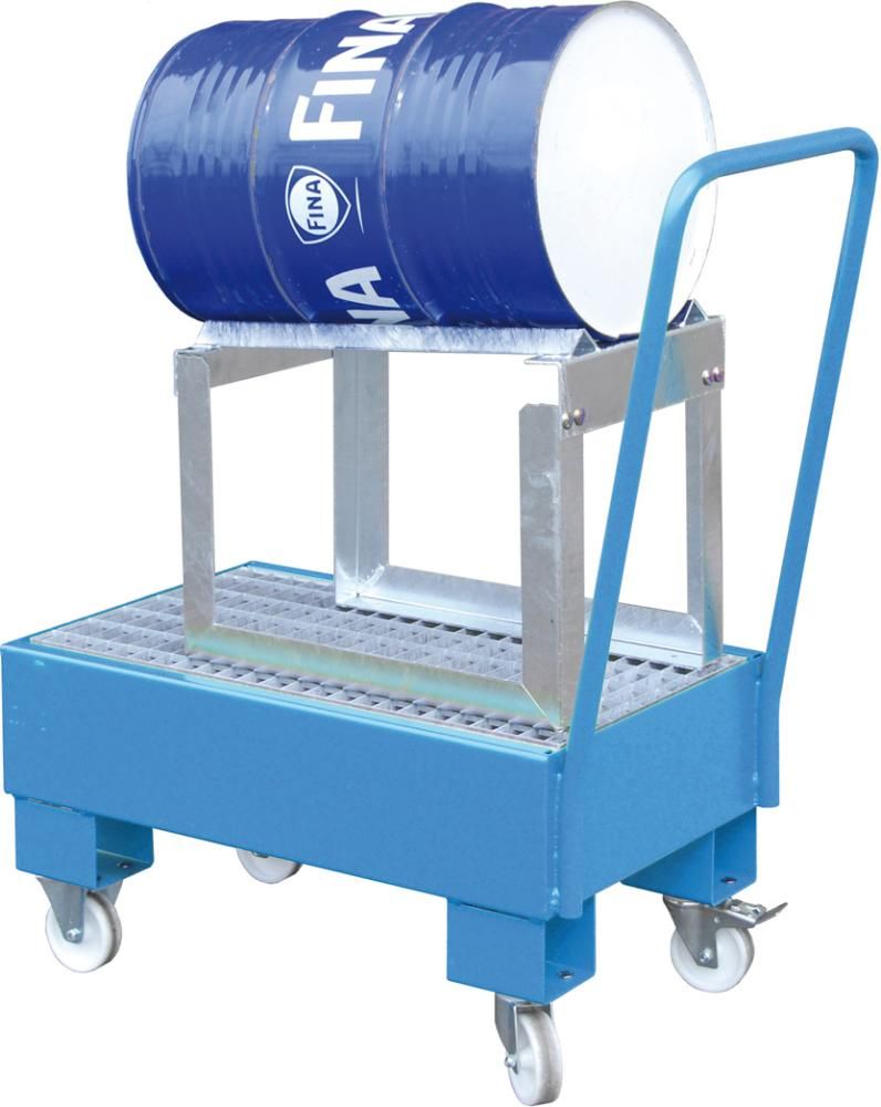 Fahrbare Auffangwanne 1x60ltr. Lichtblau