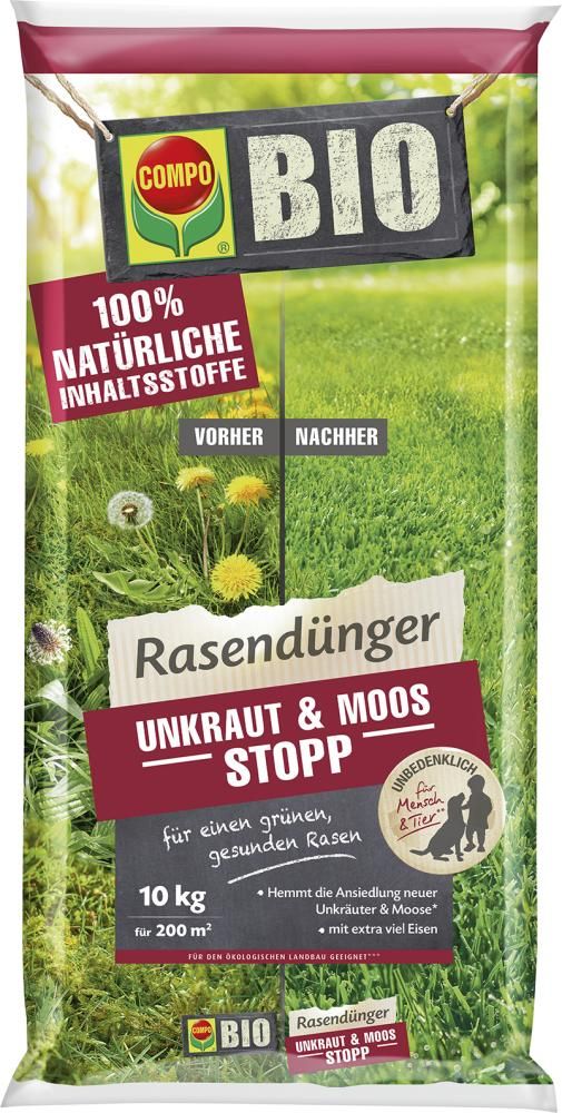 Rasendünger Unkraut & Moos Stopp 10 kg für 200 m²