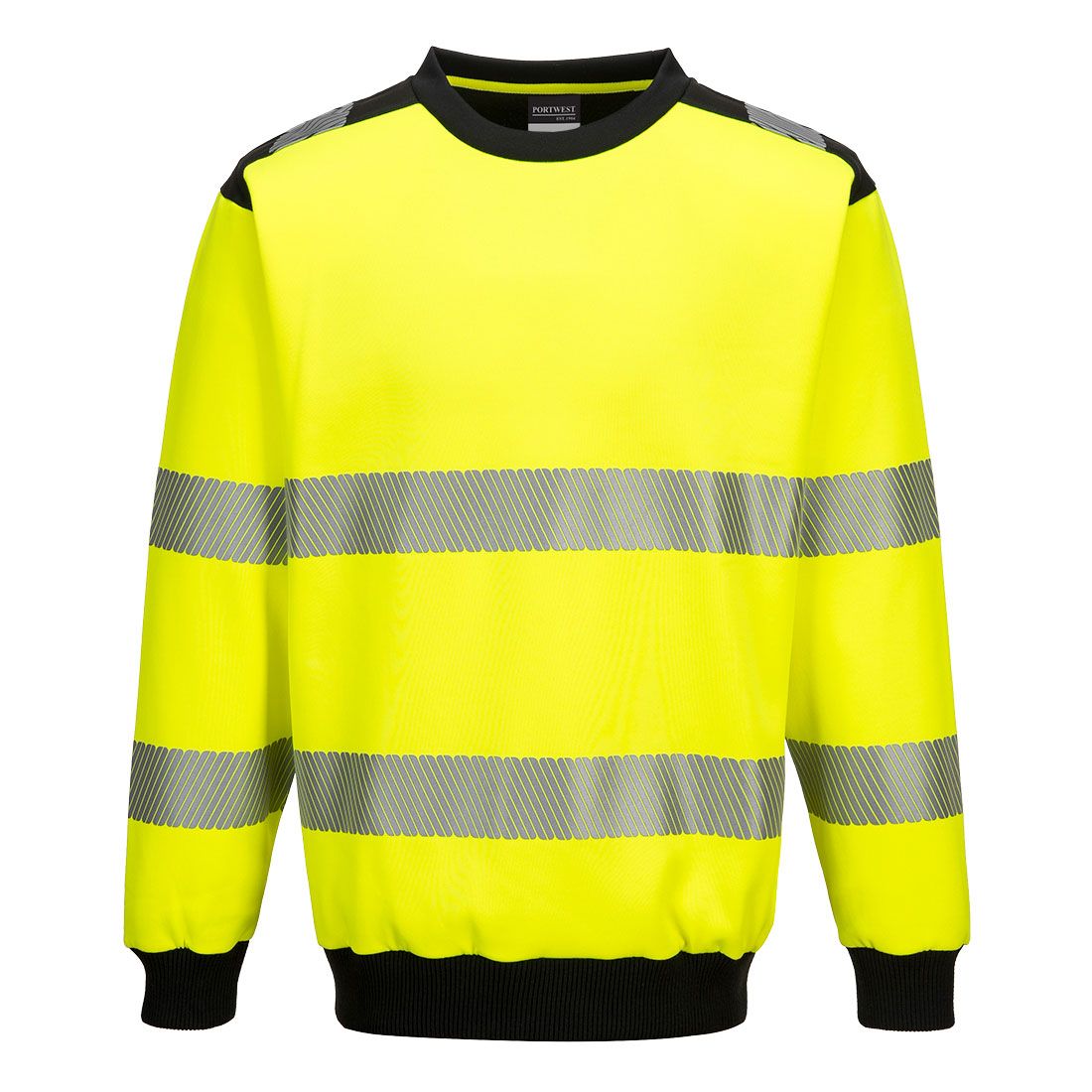 Portwest PW3 Warnschutz-Sweatshirt, Gelb, Gr. 2XL