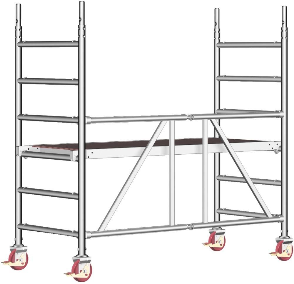 Rollgerüst Zifa P2 Plattform B1800xT750 mm Plattformhöhe 0,86 m Arbeitshöhe 2,86 m